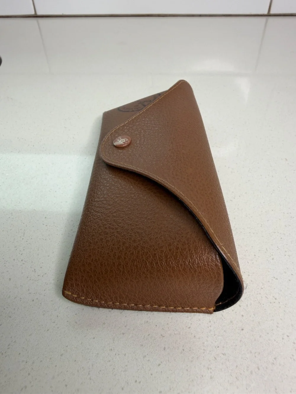 Rayban Sunglasses Case Camel Color